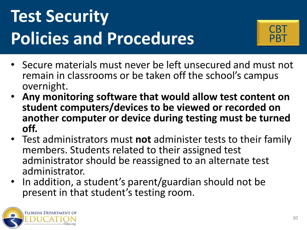 test security policies and procedures 3