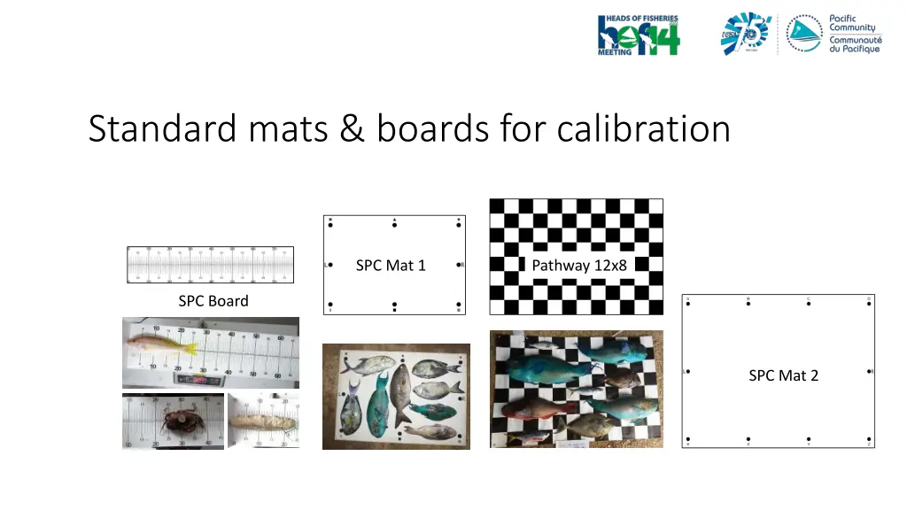 standard mats boards for calibration