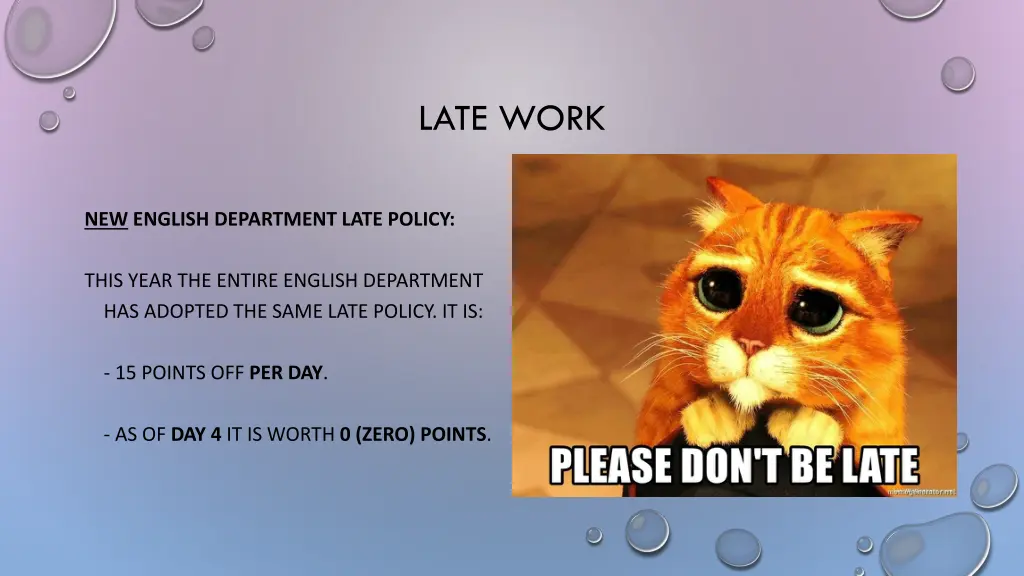 late work