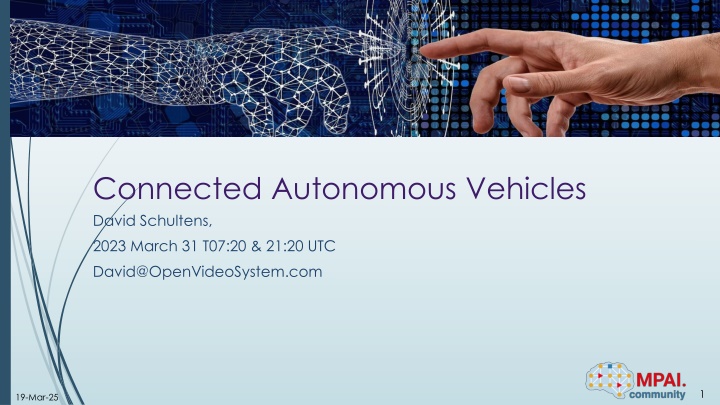 connected autonomous vehicles david schultens
