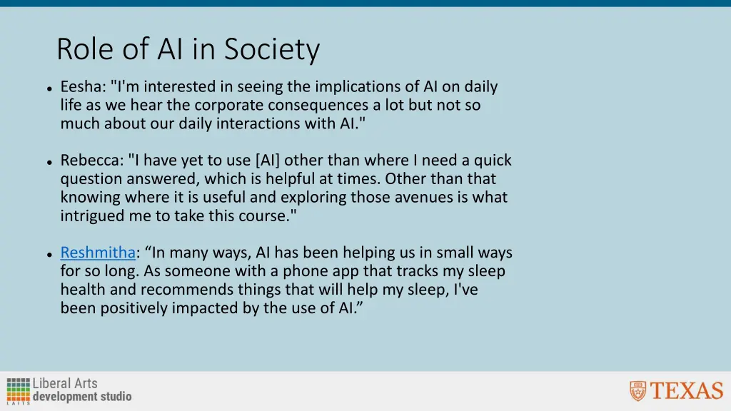 role of ai in society