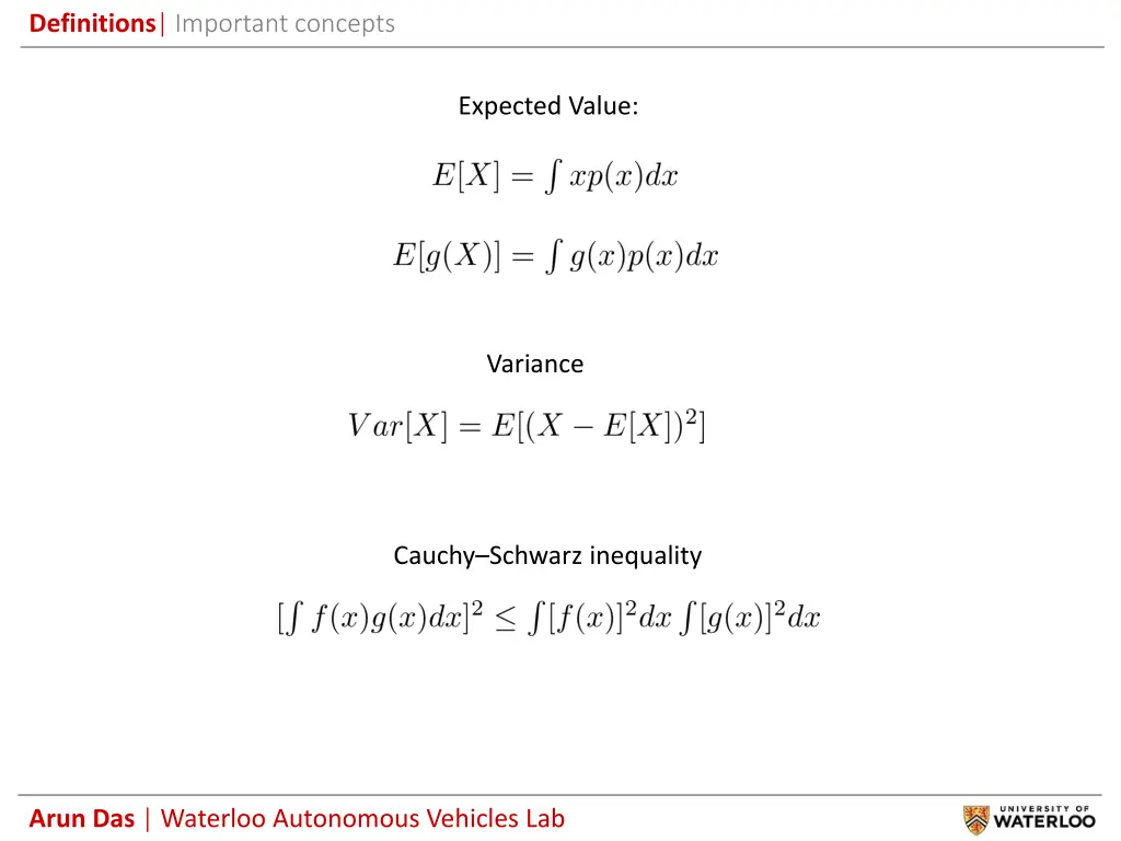 definitions important concepts