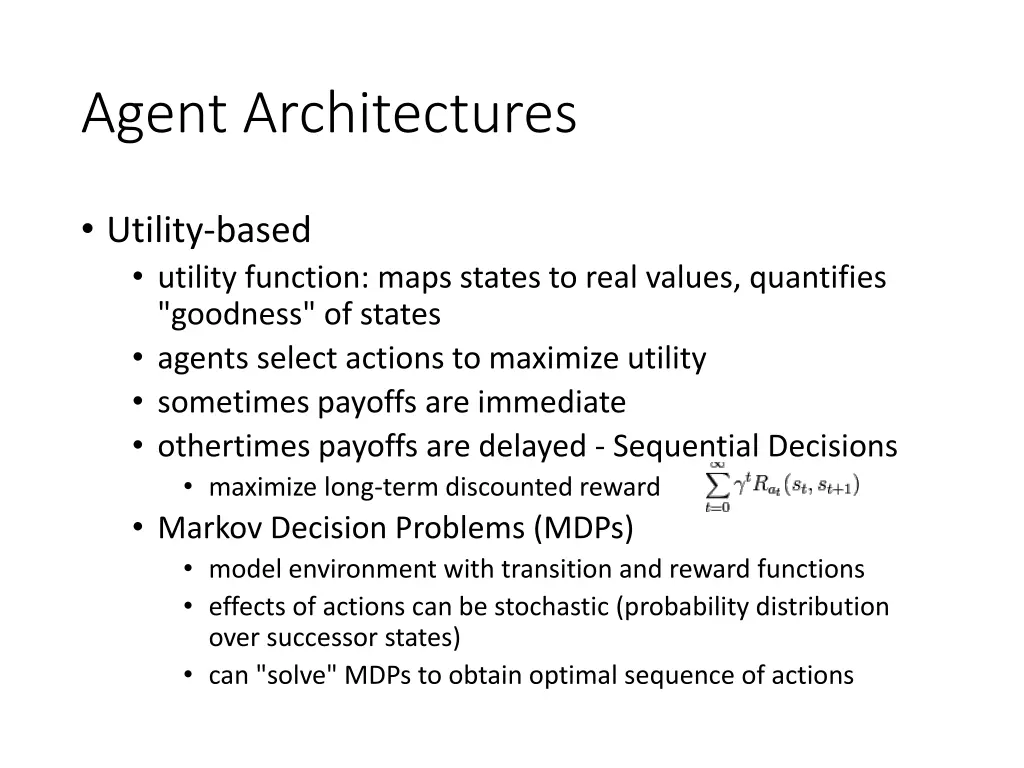 agent architectures 5