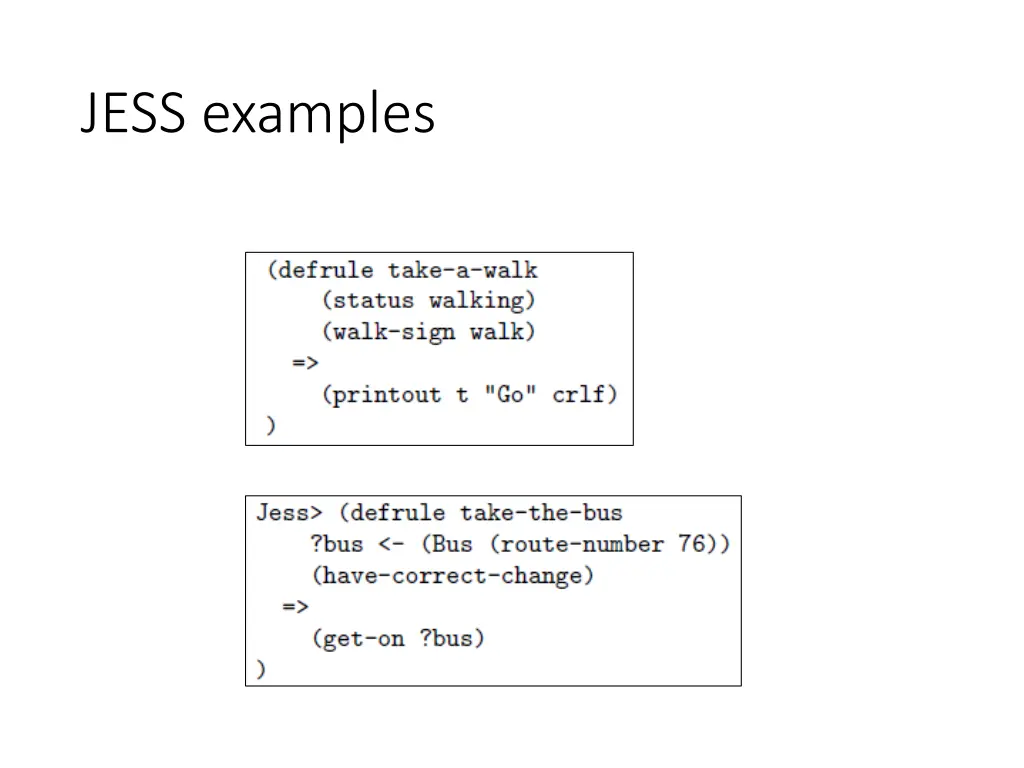 jess examples
