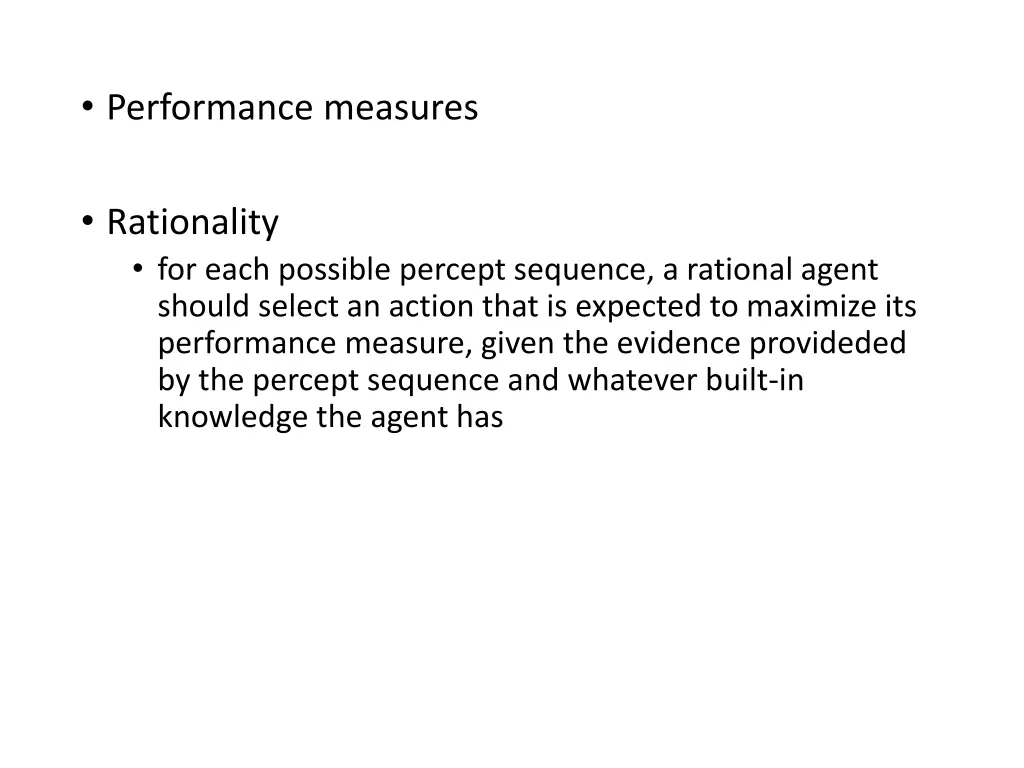 performance measures