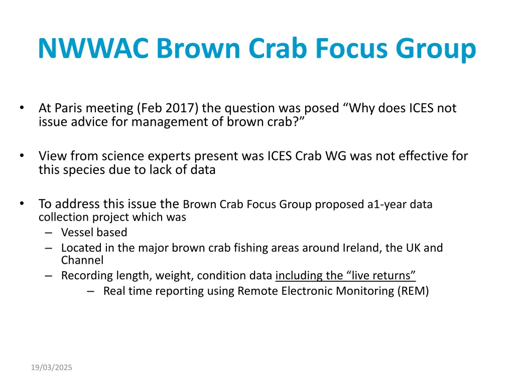 nwwac brown crab focus group 2