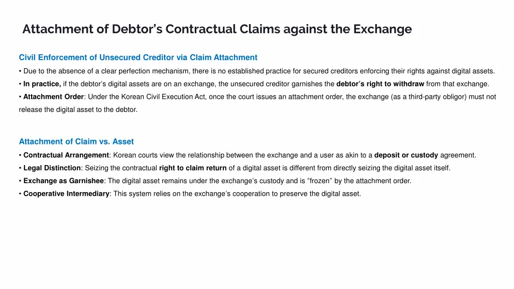 attachment of debtor s contractual claims against