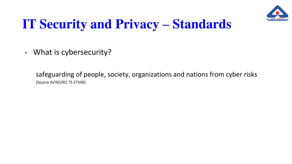 it security and privacy standards 2