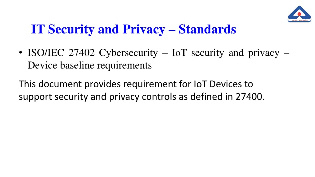 it security and privacy standards 24