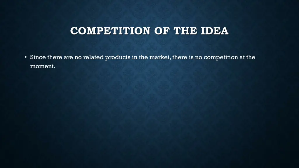 competition of the idea