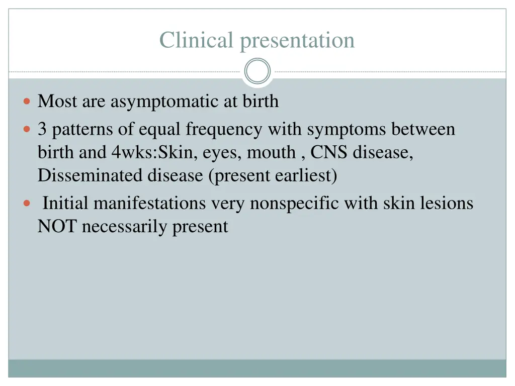 clinical presentation 2