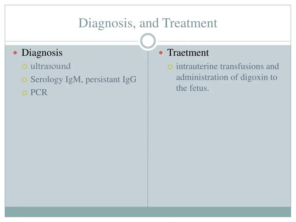 diagnosis and treatment 1
