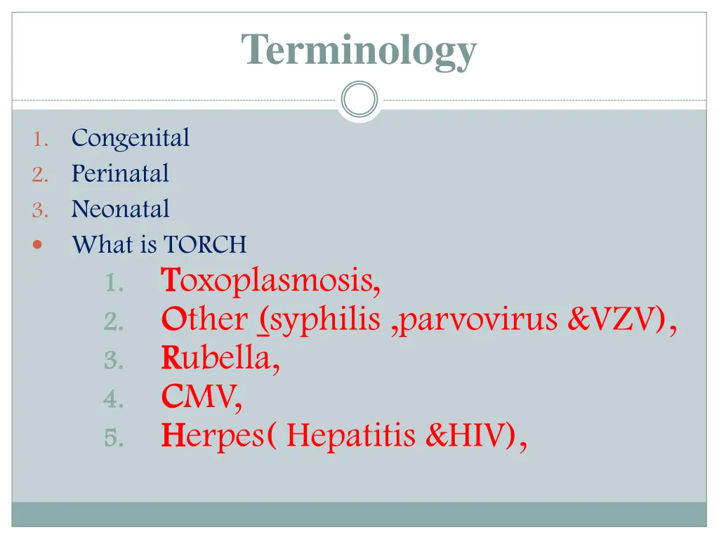 terminology