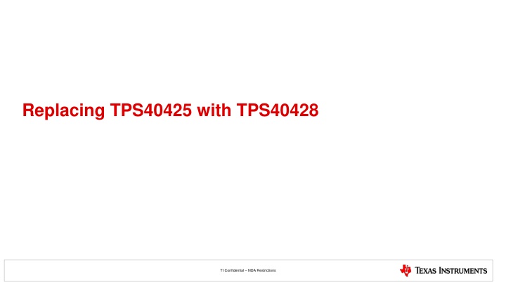 replacing tps40425 with tps40428