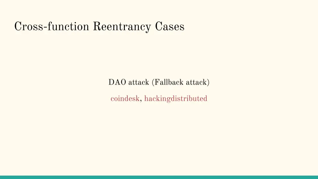 cross function reentrancy cases