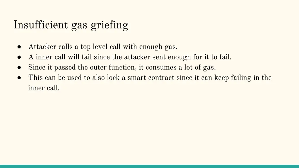 insufficient gas griefing