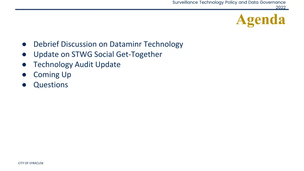 surveillance technology policy and data governance 1
