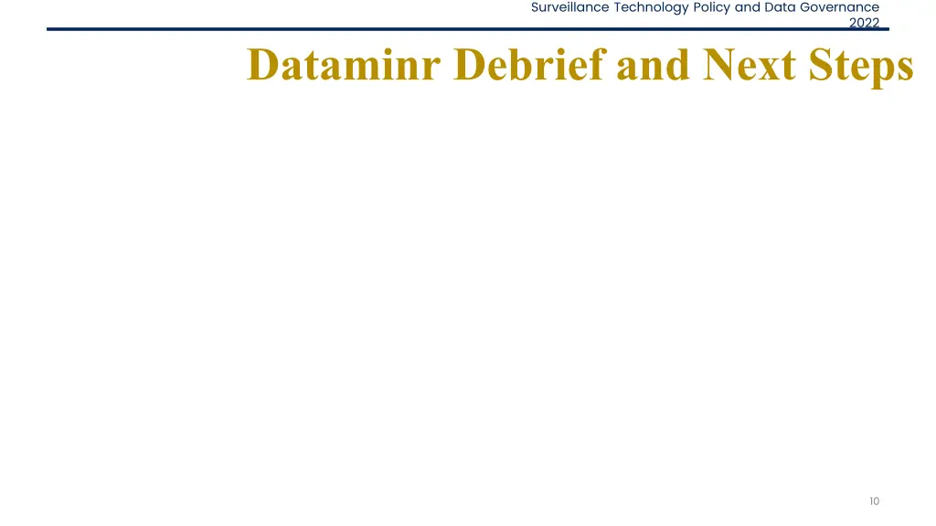 surveillance technology policy and data governance 9