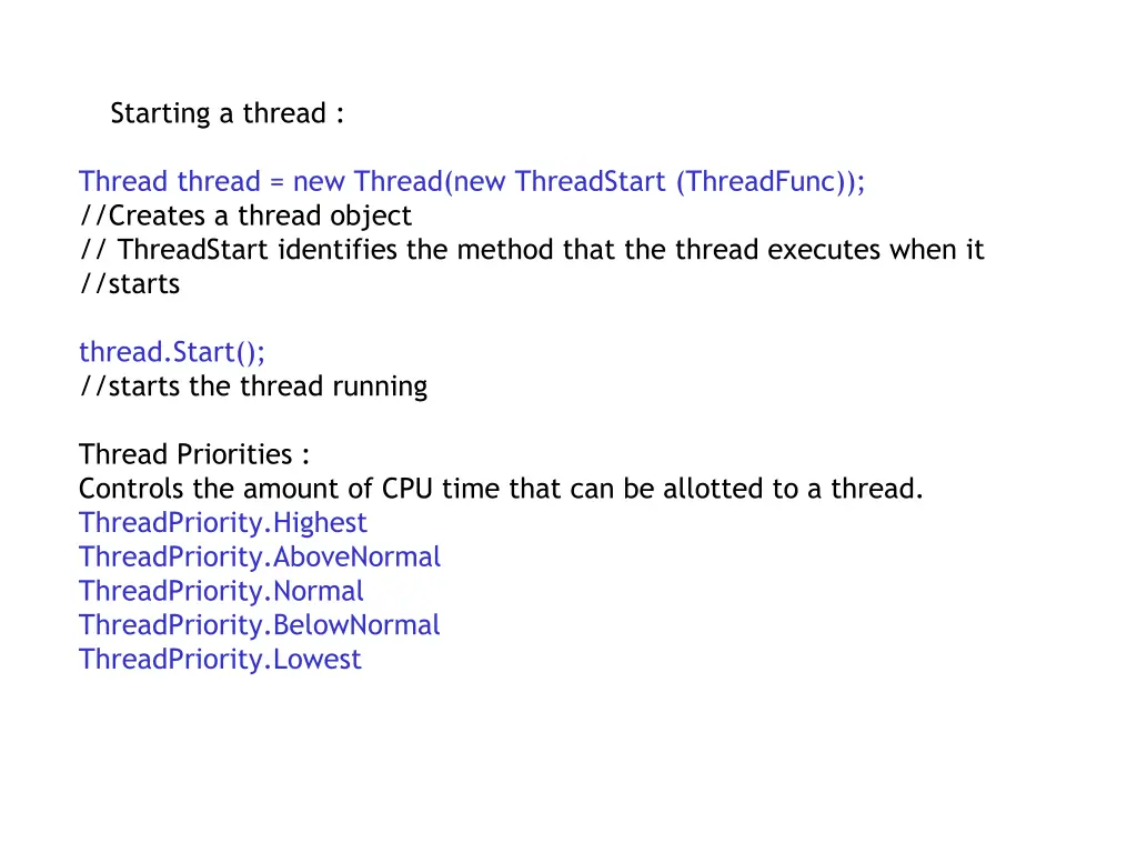 starting a thread