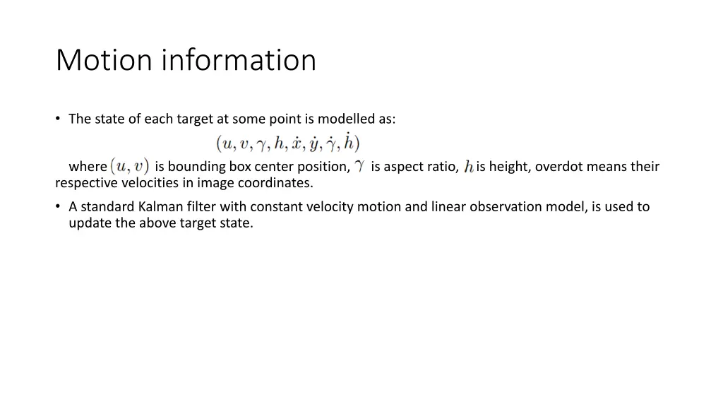motion information