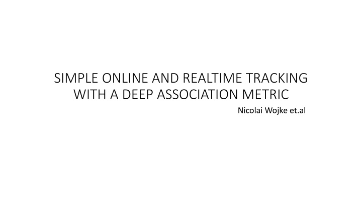 simple online and realtime tracking with a deep