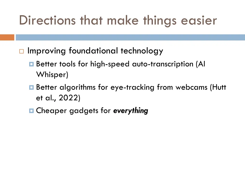 directions that make things easier