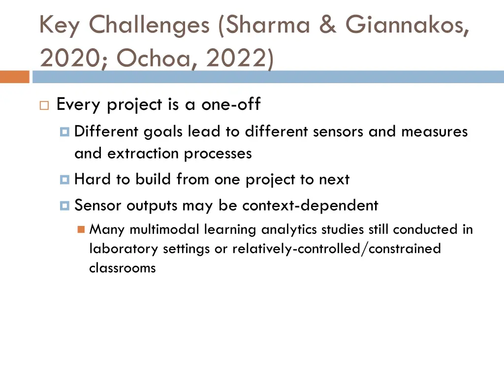 key challenges sharma giannakos 2020 ochoa 2022