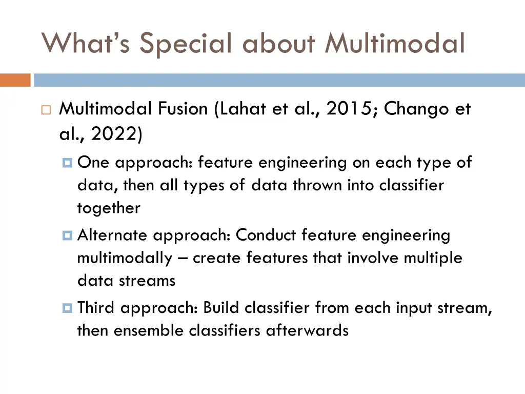 what s special about multimodal 1