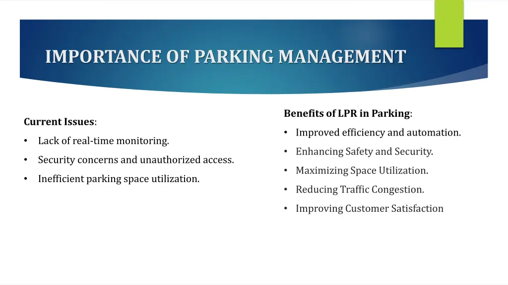 importance of parking management