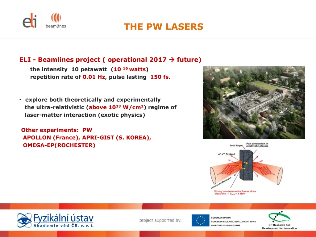 the pw lasers