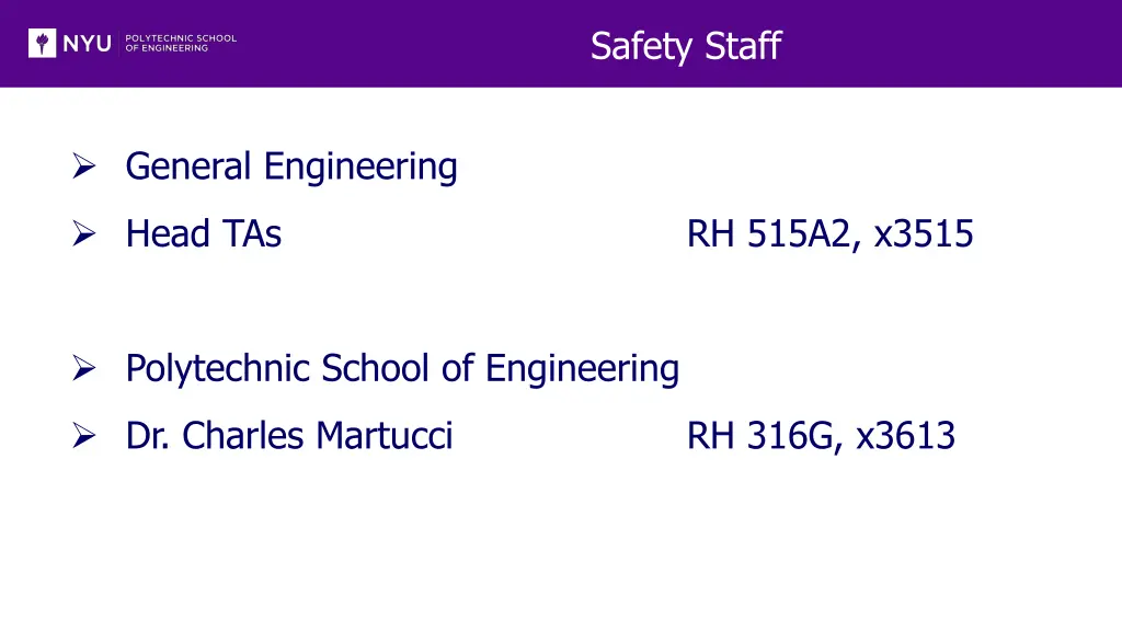 safety staff