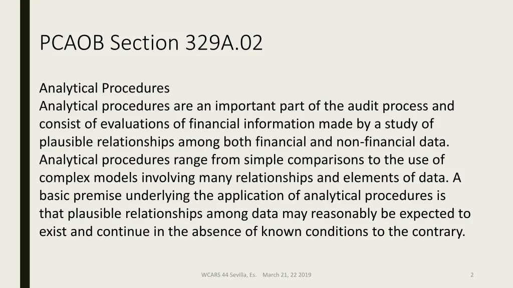 pcaob section 329a 02