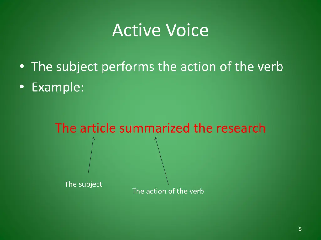 active voice 1
