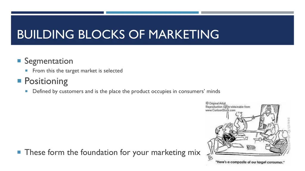 building blocks of marketing