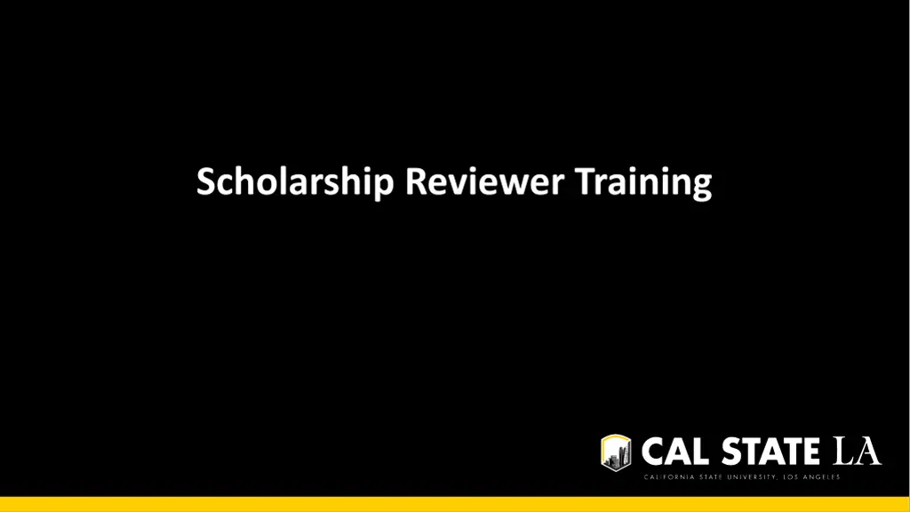 scholarship reviewer training