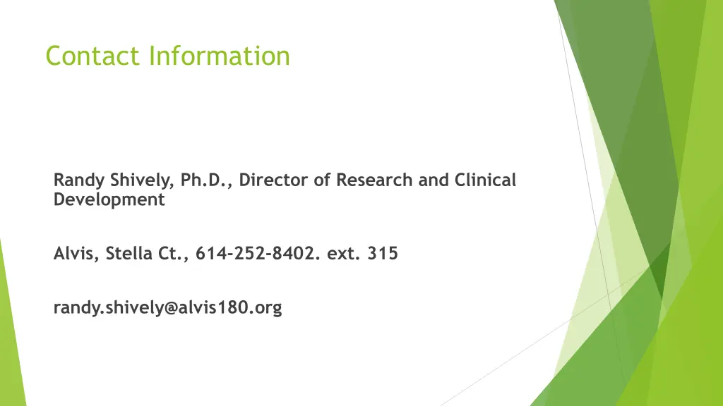 contact information