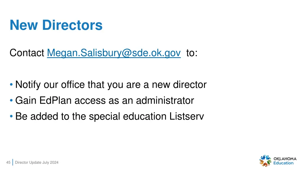new directors