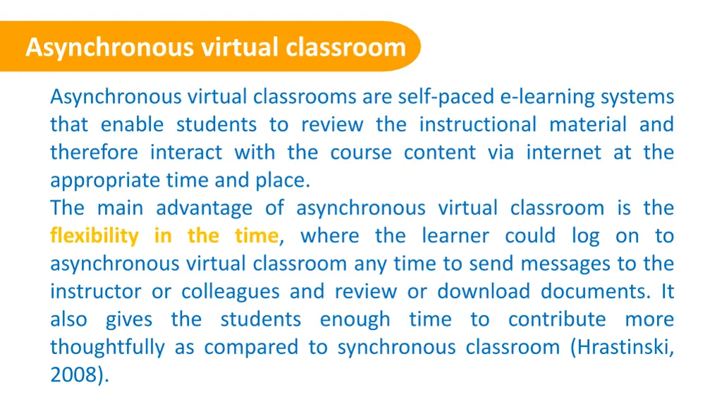 asynchronous virtual classroom