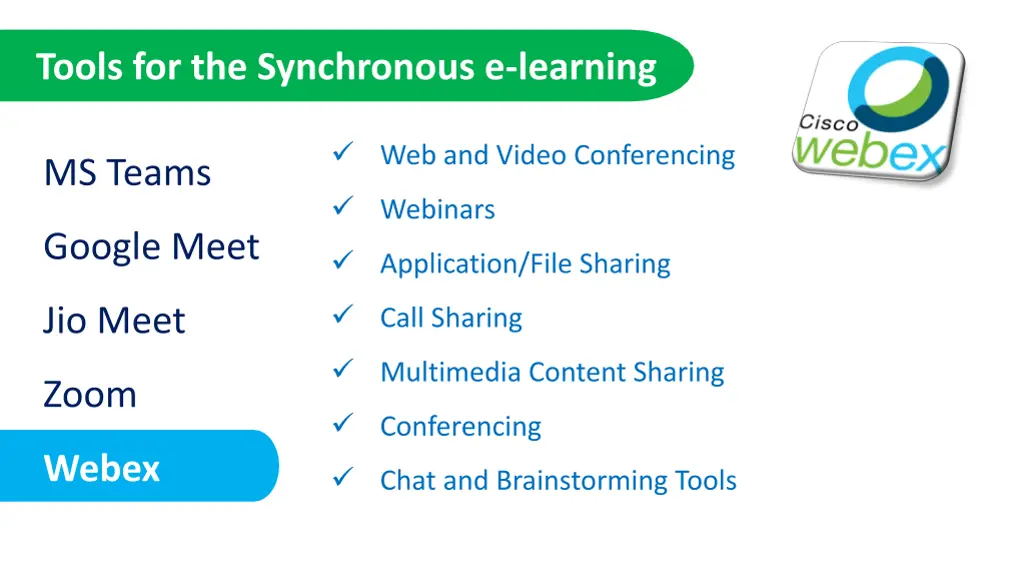 tools for the synchronous e learning 3