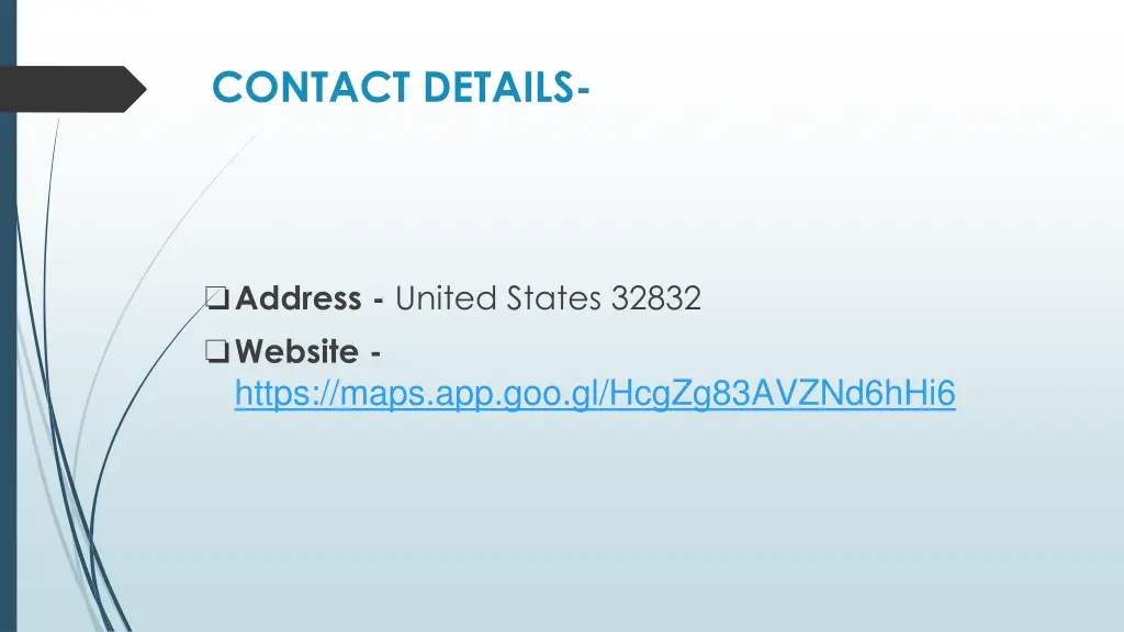 contact details