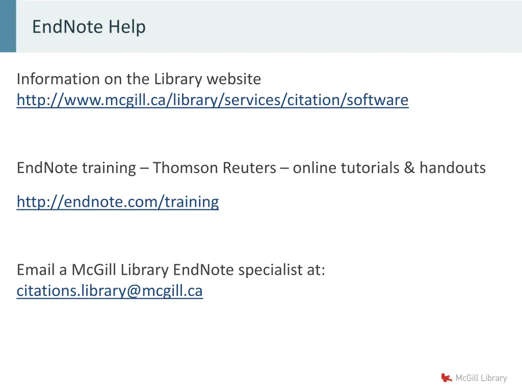 endnote help