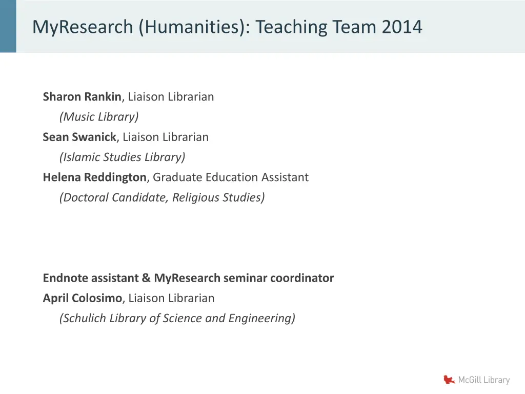 myresearch humanities teaching team 2014