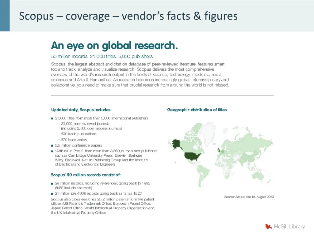 scopus coverage vendor s facts figures