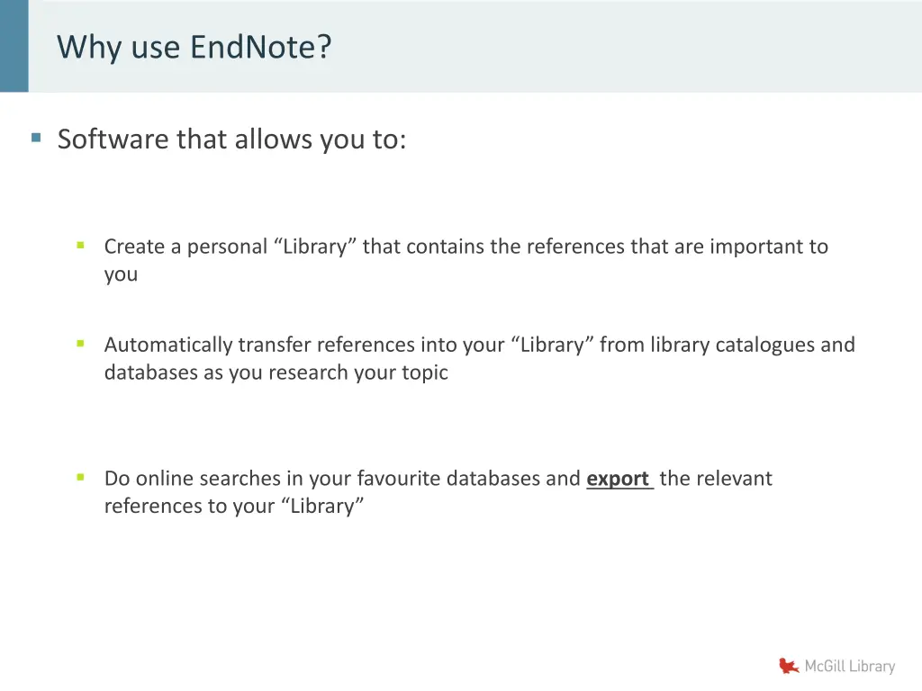 why use endnote