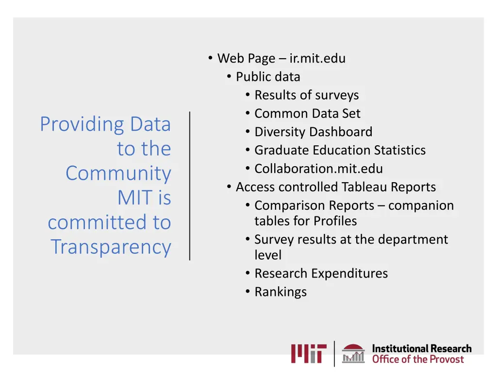 web page ir mit edu public data results