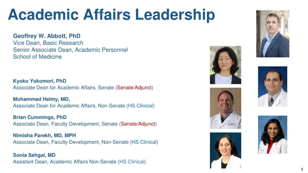 academic affairs leadership