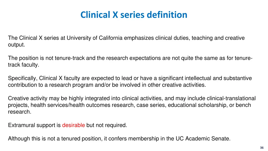 clinical x series definition