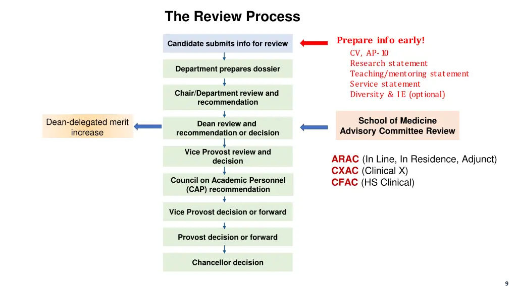 the review process