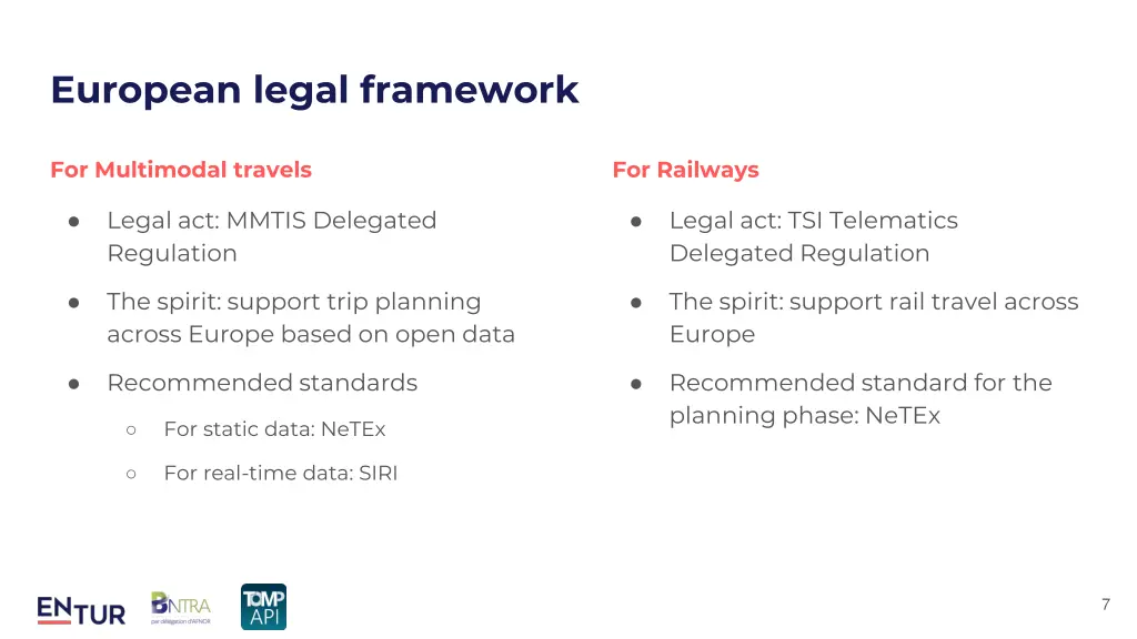 european legal framework