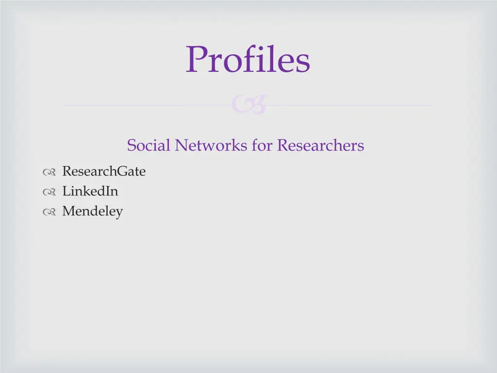 profiles 1